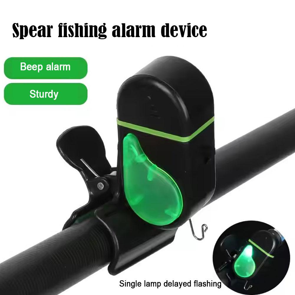 Fish Alarm - 電子式釣りバイトアラーム LEDライト ロッドクリップ式 大音量アラート 高感度魚食いインジケーター 夜釣り用タックルツール