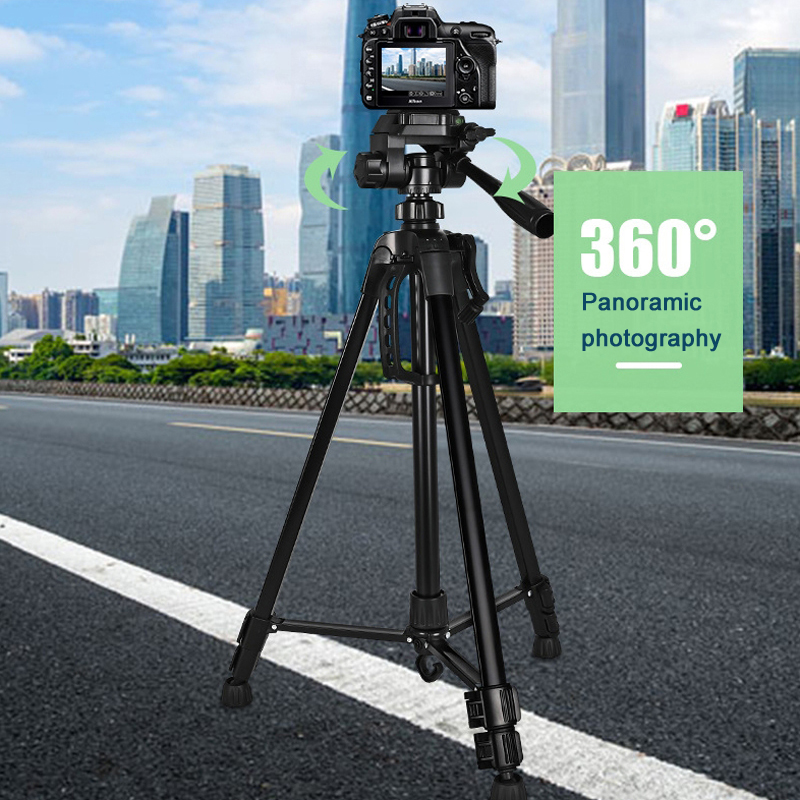 Fishing Camera - 55インチユニバーサル三脚スタンド（携帯電話、カメラ、双眼鏡、一眼レフ、望遠鏡、釣り用ライト、ビューティーランプ、写真撮影用）