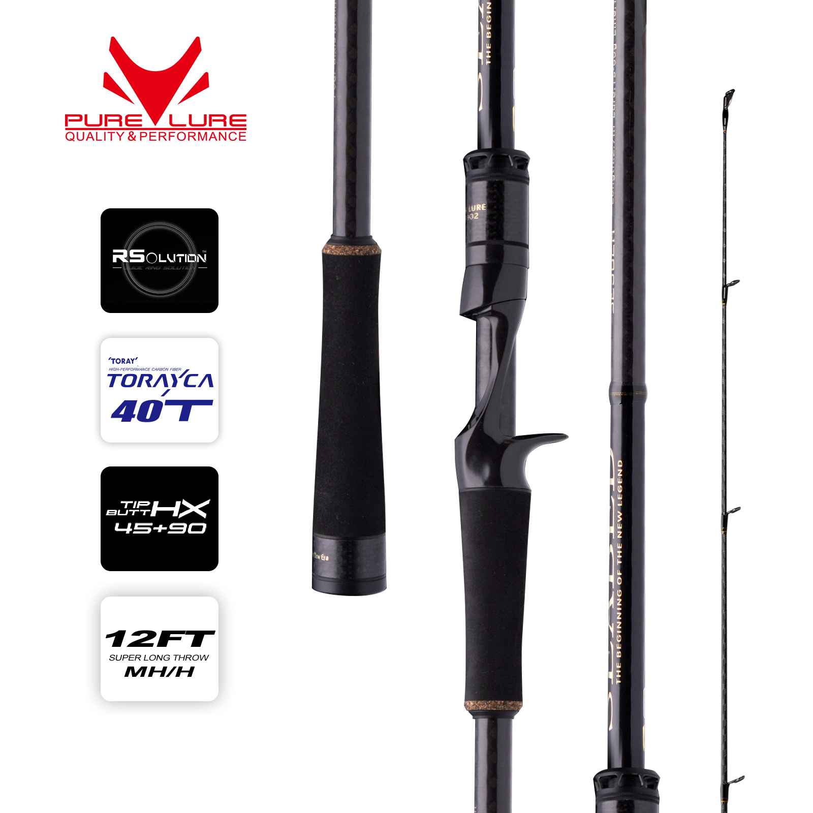 Kastking Reel Zephyr - ピュアールアー シーベッド 12フィート 3.0m 3.3m 3.6m
