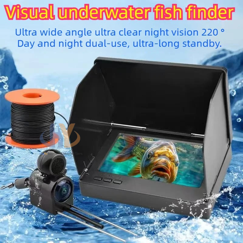 Fishing Depth Finder - 水中ビジュアル魚群探知機ディスプレイ釣りカメラディスプレイナイトビジョン防水超クリア水中釣りカメラ