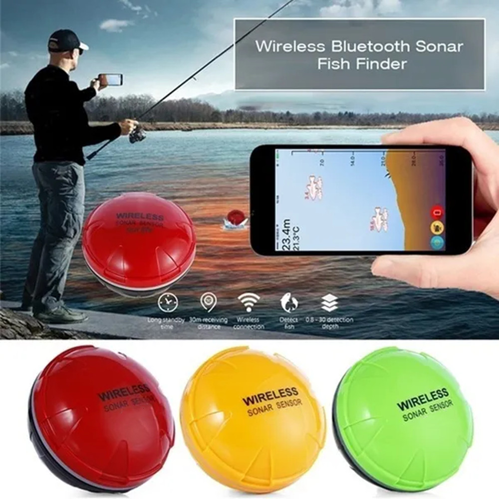 PUPOPAN 100 メートル真新しいスマートフォン魚群探 - Fishing Depth Finder のレビューと価格