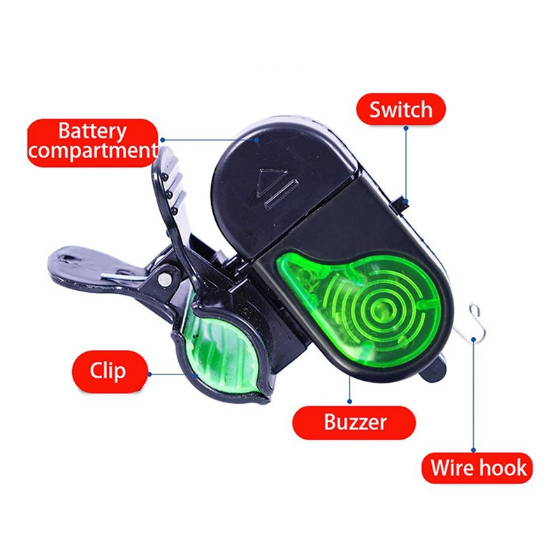 A06F-8PCS LEDライト付き釣り用バイトアラーム - - Fish Alarm のレビューと価格