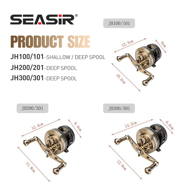 SEASIR JH 全金属ドラムベイトキャスティングリール  - Abu Garcia Reel Max のレビューと価格