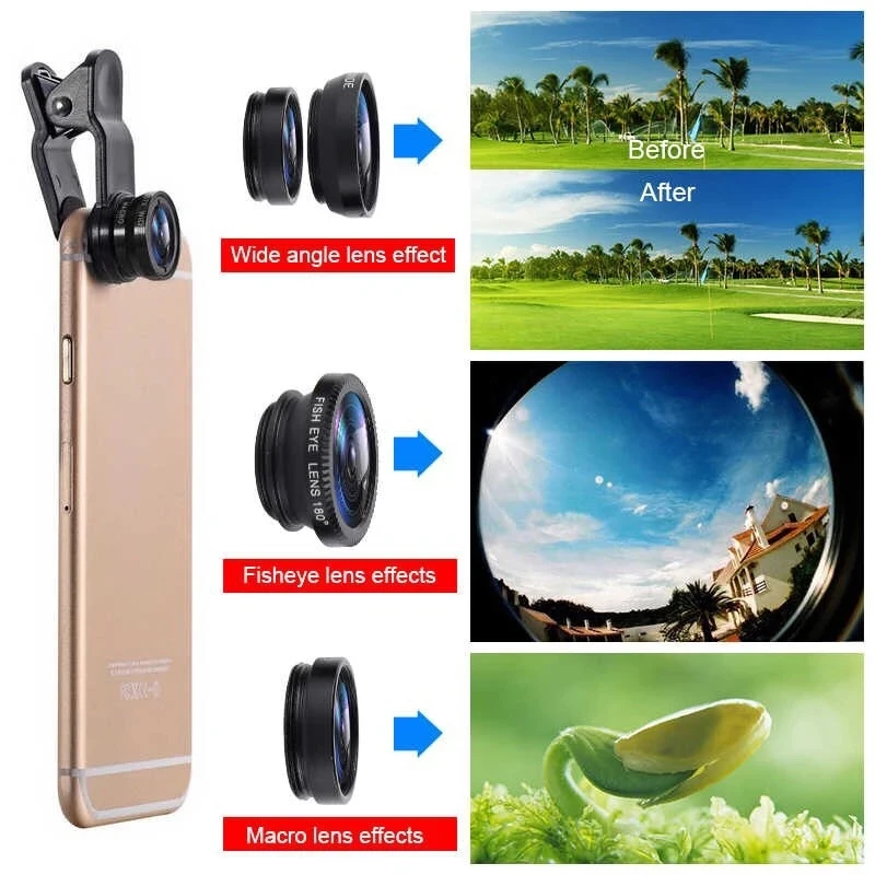 3in1魚眼レンズ 0.67倍広角ズームレンズ 魚眼マクロレ - Fishing Camera のレビューと価格