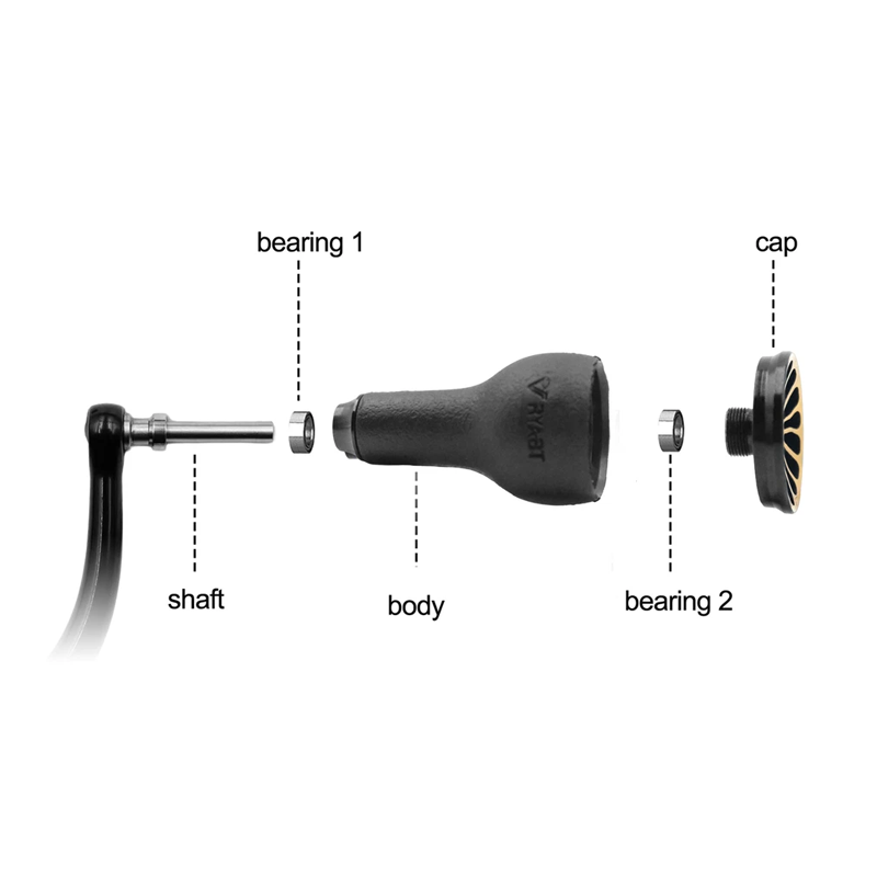 TPE製ブラックノブ 27mm シマノ・ダイワスピニング＆ベ - Shimano Reel Stradic のレビューと価格