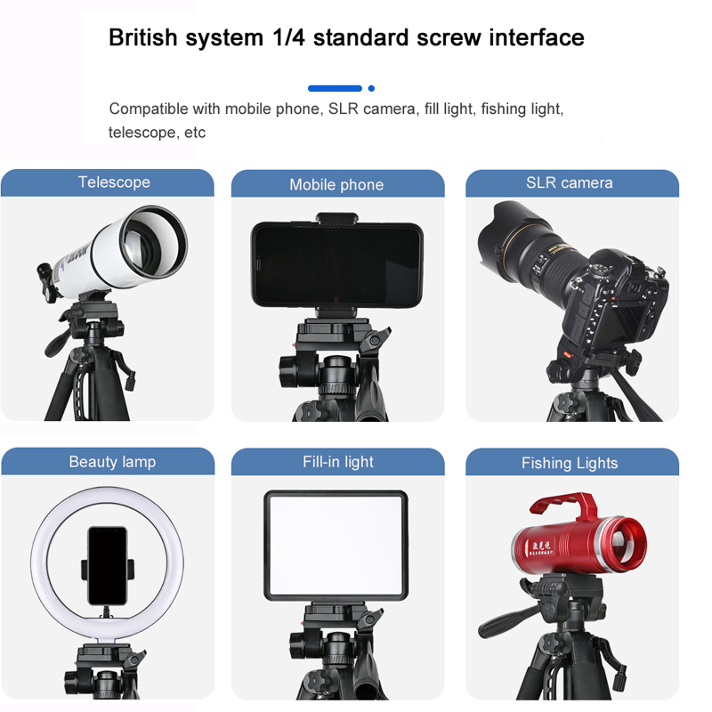 55インチユニバーサル三脚スタンド（携帯電話、カメラ、双眼鏡 - Fishing Camera のレビューと価格